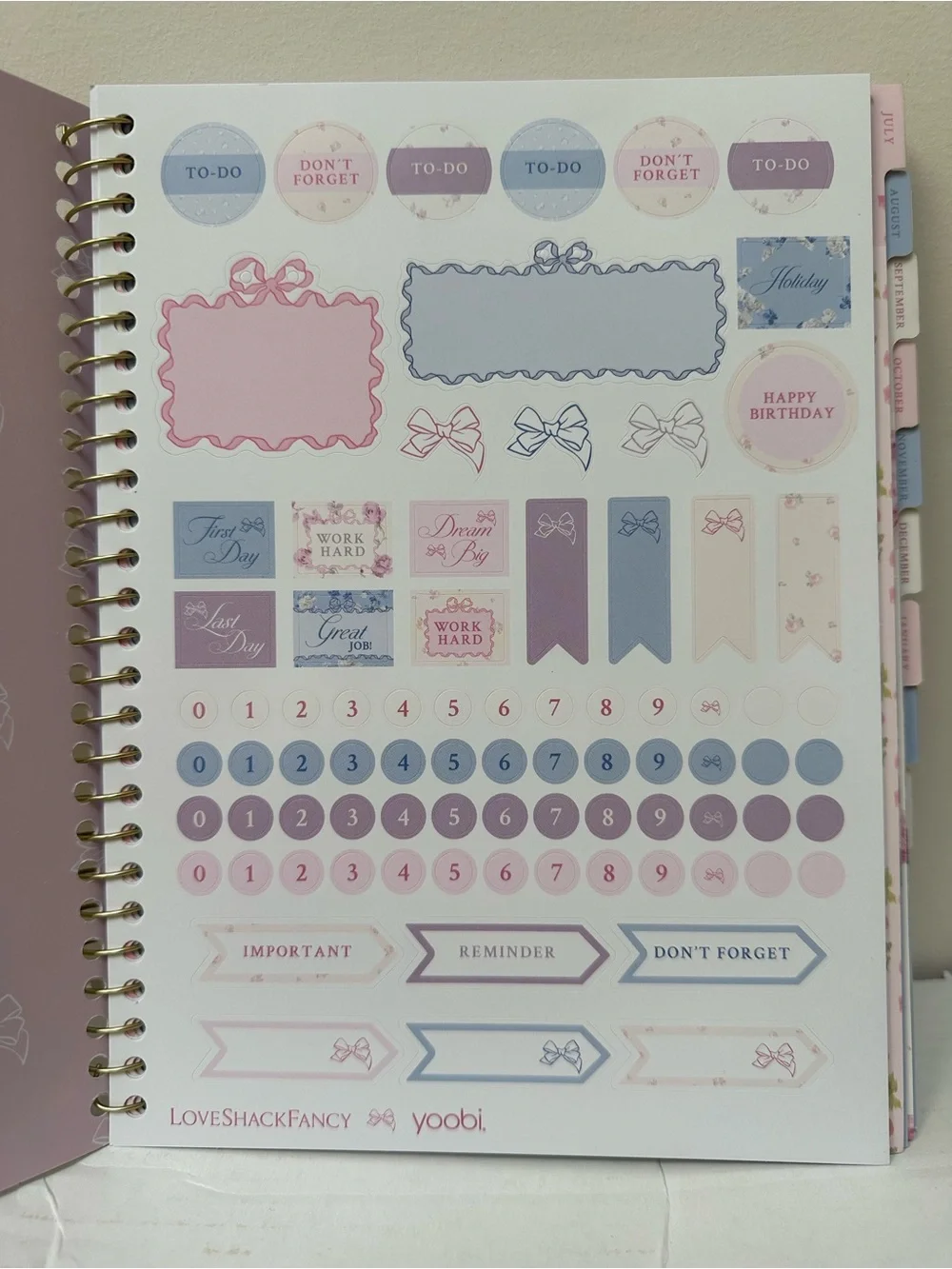 LoveShackFancy x Target - Yoobi Monthly and Weekly Planner 7